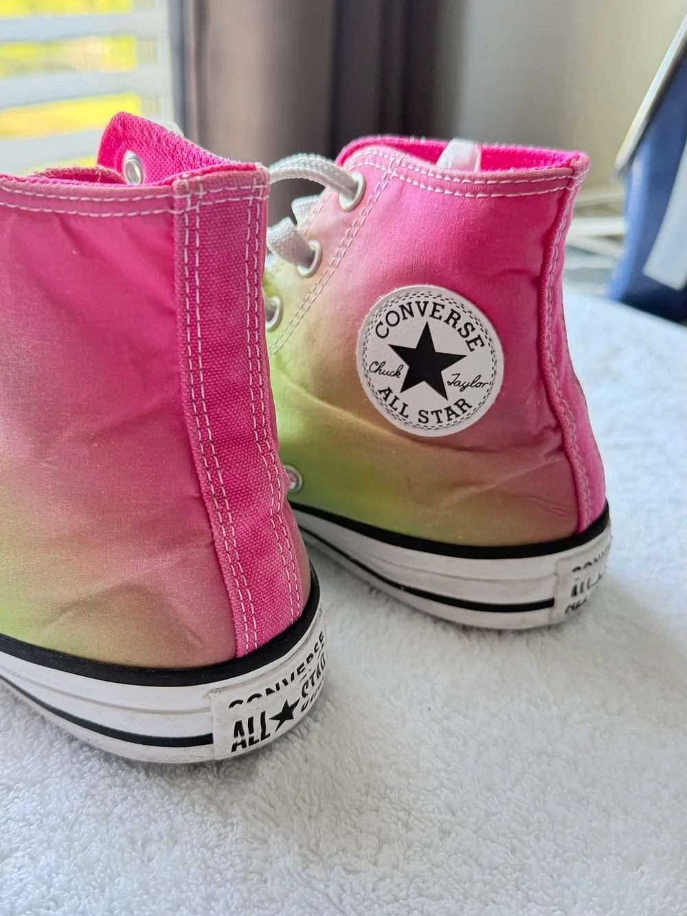 Converse Kids Tie-Dye High-Top Sneakers - Pink, Teal & Lime
